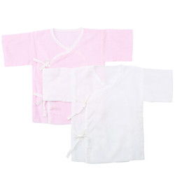 PurCotton 全棉时代 新生儿纱布衣服 粉色 白色 2件装精选特价 什么值得买 每日更新高性价比网购产品推荐 比购网